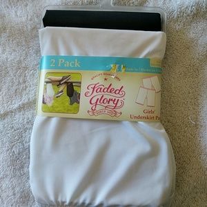 Faded Glory two underskirt panty panties
